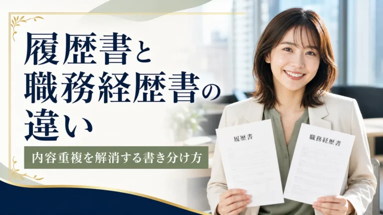 履歴書と職務経歴書の違い