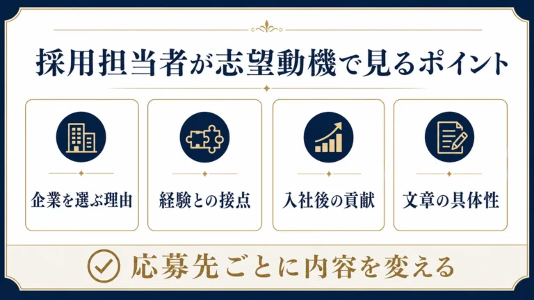 採用担当者が志望動機で見るポイント