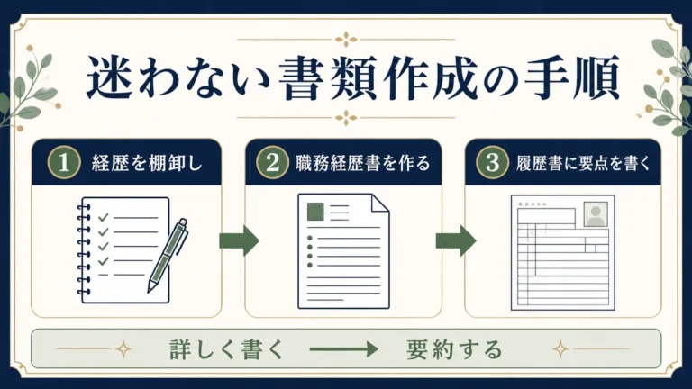 迷わない書類作成の手順