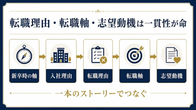転職理由と志望動機を一貫させる