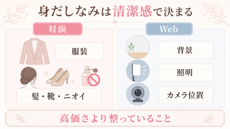 身だしなみは清潔感で決まる