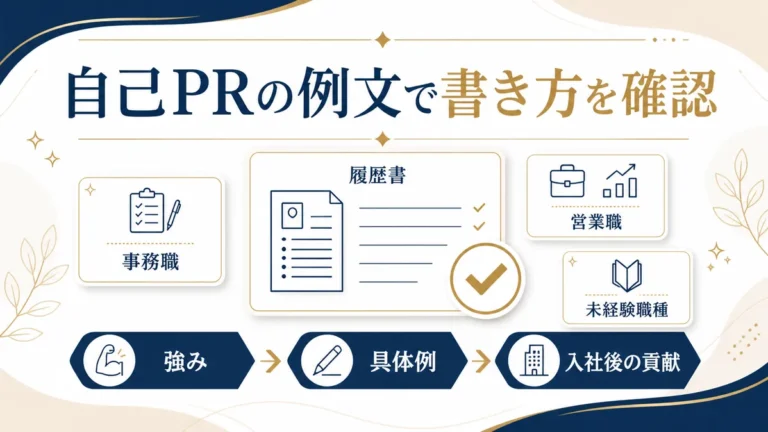 自己PRの例文で書き方を確認