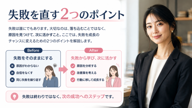 失敗を直す2つのポイント