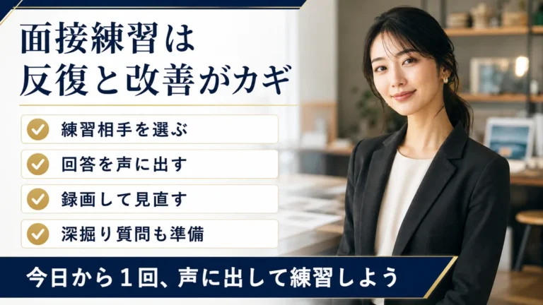 面接練習は反復と改善がカギ