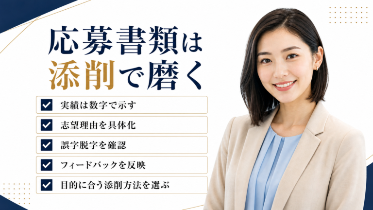 応募書類は添削で磨く