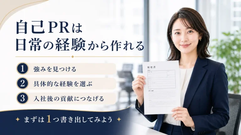 自己PRは日常の経験から作れる