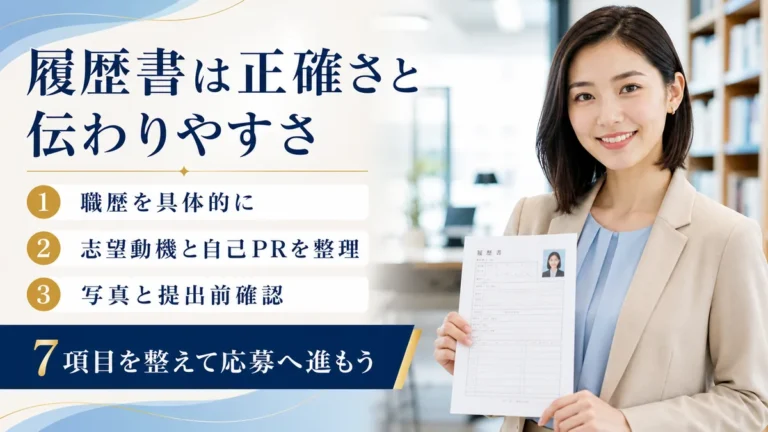 履歴書は正確さと伝わりやすさ